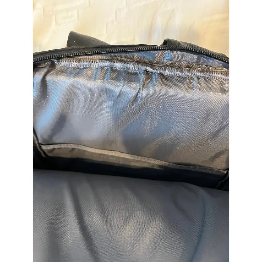 Clamshell Black Padded Computer Backpack - Picture 5 of 5